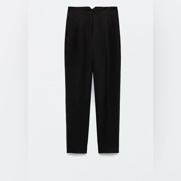 Pants With A High Waist. 2 Pairs, One Black, One Brown Taupe. Size Small